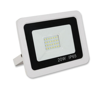 Lowenergie 20W Led FloodlightWhite Casing from B&Q
