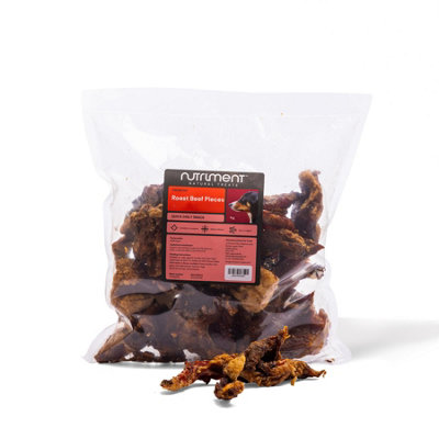 Pet Treats Wholesale Roast Beef Pieces (1Kg) 100% Natural Beef Air Dried Dog Chew Treat from B&Q