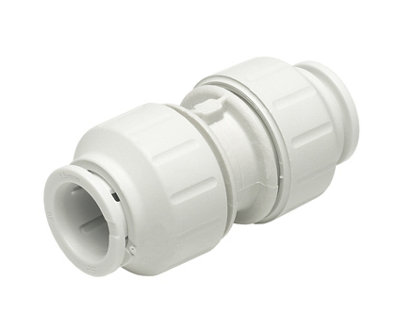 Jg Speedfit Straight Coupler White 22mm X from B&Q