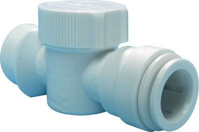 B&Q -  Push-Fit Washing Machine Valve (Dia)15mm X ¾"