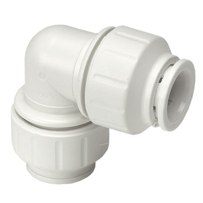Jg Speedfit Push-Fit 90° Equal Pipe Elbow (Dia)22mm from B&Q