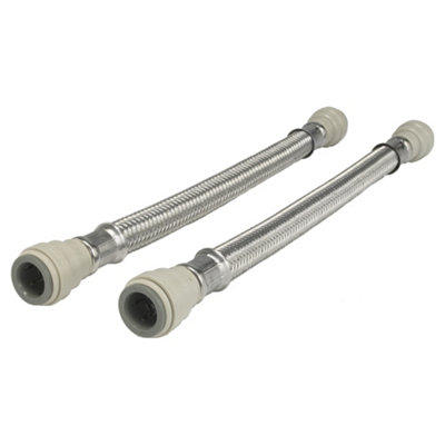 JG Speedfit John Guest Speedfit Braided Hose 300mm15mm X 15mm (Pack Of 2) from B&Q