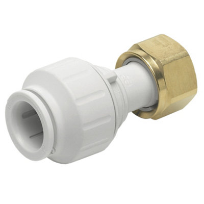 JG Speedfit John Guest Speedfit Straight Tap Connector 10mm X 1/2" from B&Q