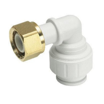 JG Speedfit John Guest Speedfit Bent Tap Connector 10mm X 1/2" from B&Q