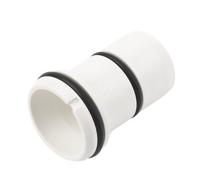 B&Q -  Cream Plastic Push-Fit Pipe Insert (Dia)22mmPack Of 5