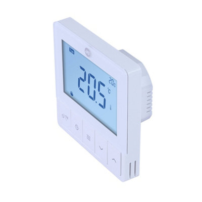JG Speedfit John Guest Speedfit Under Floor Heating 240V Wired/rf Programmable StatWhite Jgstatrf4W from B&Q