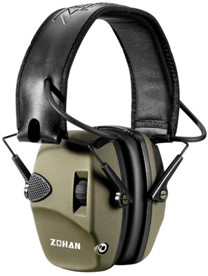 Zohan 054 Electronic Shooting Ear Defenders,active Noise Reduction Safety Earmuff,tactical Headset Sound Amplification Hearing from B&Q