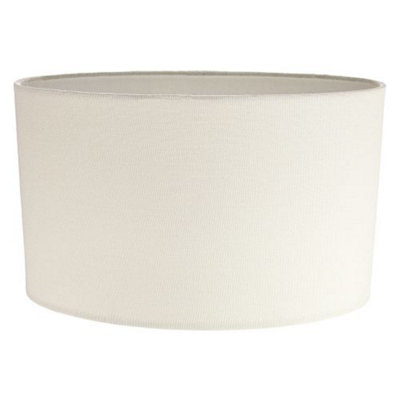 B&Q -  Contemporary And Stylish Soft Cream Linen Fabric Oval Lamp Shade30Cm Width