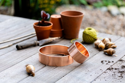 Slug Rings™ Copper Slug And Snail Repellent Rings Starter Pack (3 Large And 3 Small Rings) from B&Q
