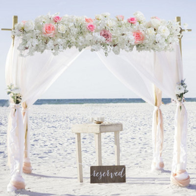 Living And Home Artificial Cherry Blossoms Roses Row For Wedding Arch Table Centerpieces from B&Q
