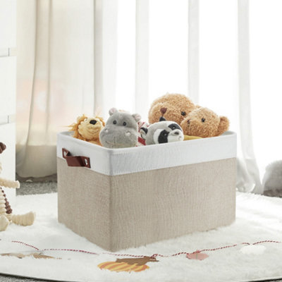 Living And Home Foldable Storage Basket Toys Cosmetic Sundries Organizer With Lid from B&Q