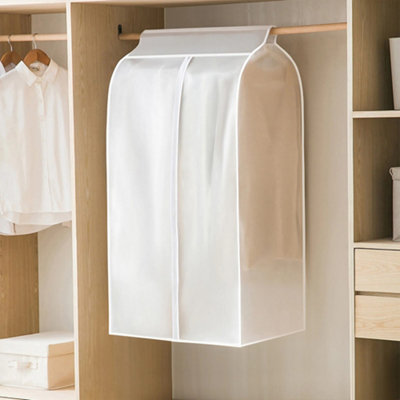 Living And Home Clear Closet Hanging Garment Clothes Storage Bag Dust Cover 110Cm from B&Q