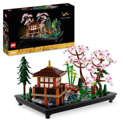 Lego 10315 Icons Tranquil GardenBotanical Zen Kit For Adults With Lotus FlowersCustomisable Desk DecorationInspired By from B&Q