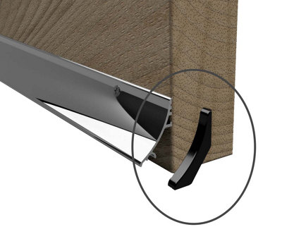 B&Q -  Door Rain Deflector Replacement End Cap 32 mm