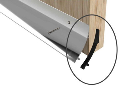 B&Q -  Door Rain Deflector Replacement End Cap 63mm