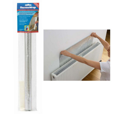 Thermawrap Radiator Heat Reflective Foil 4M X 500mmEnergy Saving2-4 Rads from B&Q