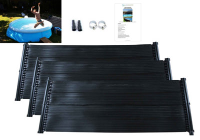 Lowenergie Swimming Kids Pool Hot Water Heater Mat Pv Panel Pump Kit Free Sun Energy Hose - 0.66 X 150Cm - 3 Mats