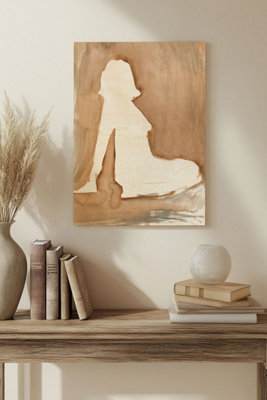 B&Q -  Amelia Wood Art Print Plywood Wall Art