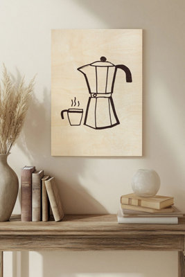 B&Q -  Cafecito I Wood Art Print Plywood Wall Art