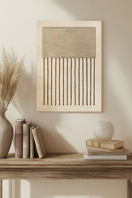 B&Q -  Monolithic  Ii Wood Art Print Plywood Wall Art