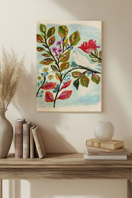 B&Q -  A Sweet Bird Ii Wood Art Print Plywood Wall Art