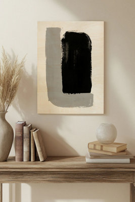 B&Q -  Abrazo Iv Wood Art Print Plywood Wall Art