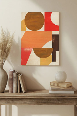 B&Q -  Ascend I Wood Art Print Plywood Wall Art