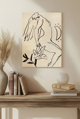 B&Q -  Lunar V Wood Art Print Plywood Wall Art