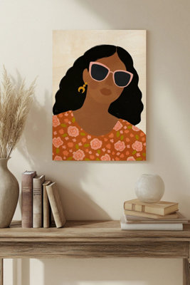 B&Q -  Sunnies I Wood Art Print Plywood Wall Art