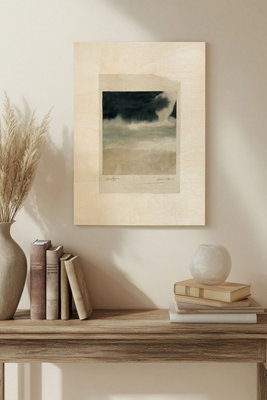 B&Q -  Storm Rolls In I Wood Art Print Plywood Wall Art