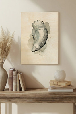 B&Q -  Oysters On The Bay Ii Wood Art Print Plywood Wall Art