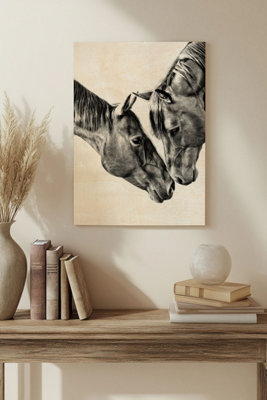 B&Q -  Equine Portrait Vi Wood Art Print Plywood Wall Art