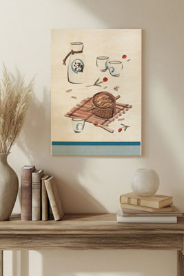 B&Q -  The Way Home Collection B Wood Art Print Plywood Wall Art
