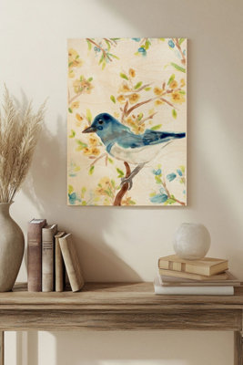 B&Q -  Springtime Songbirds Collection B Wood Art Print Plywood Wall Art