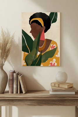 B&Q -  Pattern Poise Collection B Wood Art Print Plywood Wall Art