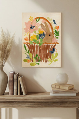 B&Q -  Meadow Potpourri Collection B Wood Art Print Plywood Wall Art