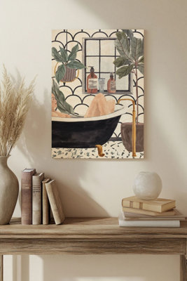 B&Q -  Meeting Myself Collection B Wood Art Print Plywood Wall Art