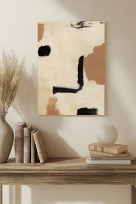 B&Q -  Dialogue I Wood Art Print Plywood Wall Art