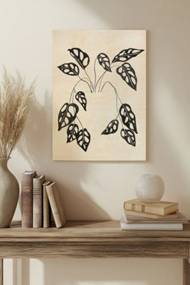 B&Q -  Leaving Iv Wood Art Print Plywood Wall Art