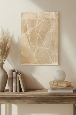 B&Q -  Linje I Wood Art Print Plywood Wall Art
