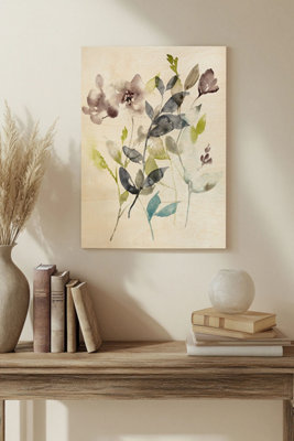 B&Q -  Flowers In The Mix I Wood Art Print Plywood Wall Art