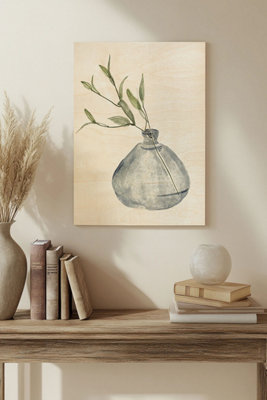 B&Q -  Misty Ii Wood Art Print Plywood Wall Art