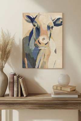 B&Q -  Hertford Holstein I Wood Art Print Plywood Wall Art