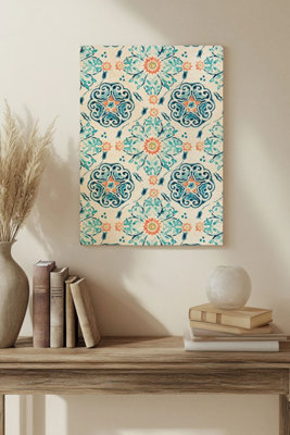 B&Q -  Medallion Medley Collection E Wood Art Print Plywood Wall Art