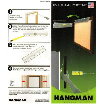 Hangman Heavy Duty Mirror & Picture Hanger 127mm (5") Hml-5D