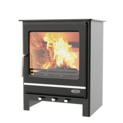Wood Burning Stove 7Kw Multi Fuel Henley HampshireEcodesignBlack from B&Q
