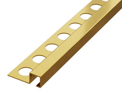 Ilcom Decorative Profile Q 8mm X 2440mm X 0.6mm  Stainless Steel from B&Q