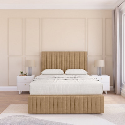 Sloomy 6Ft Madison Dumfries Latte Bed Set With No Drawers & FootboardMattress & 54" HeadboardSuper King from B&Q