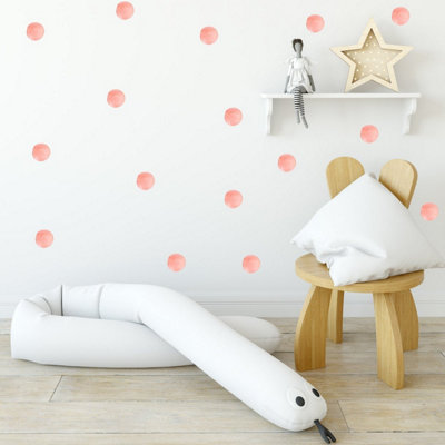 Quote My Wall Watercolour Beige Polka Dot Wall Stickers from B&Q
