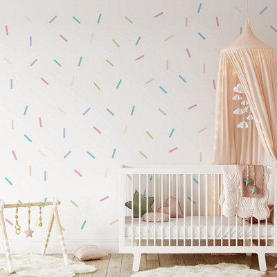 B&Q -  Pastel Sprinkles Wall Stickers